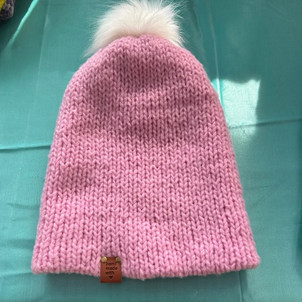 Pink Handmade beanies - Picture 2 of 3